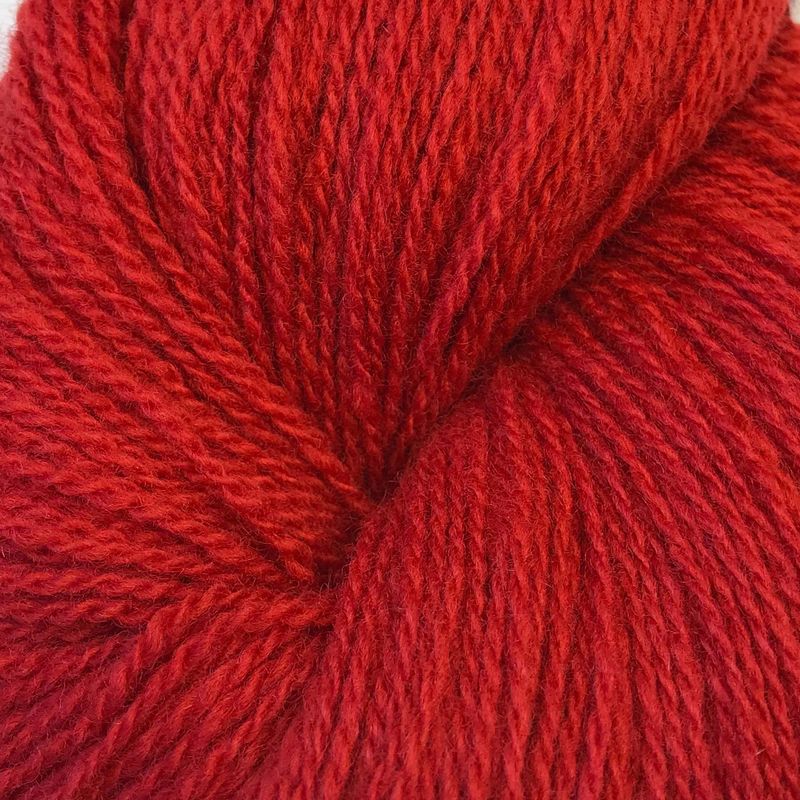 Vilje lamullgarn, rød F.406
