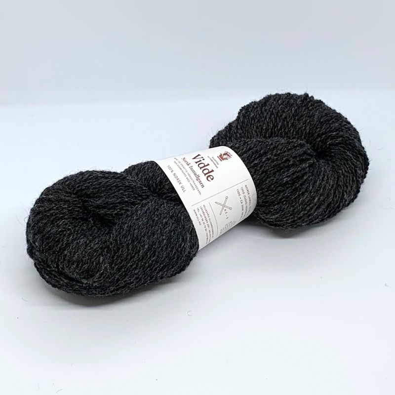 Vidde lamullgarn, koksgrå