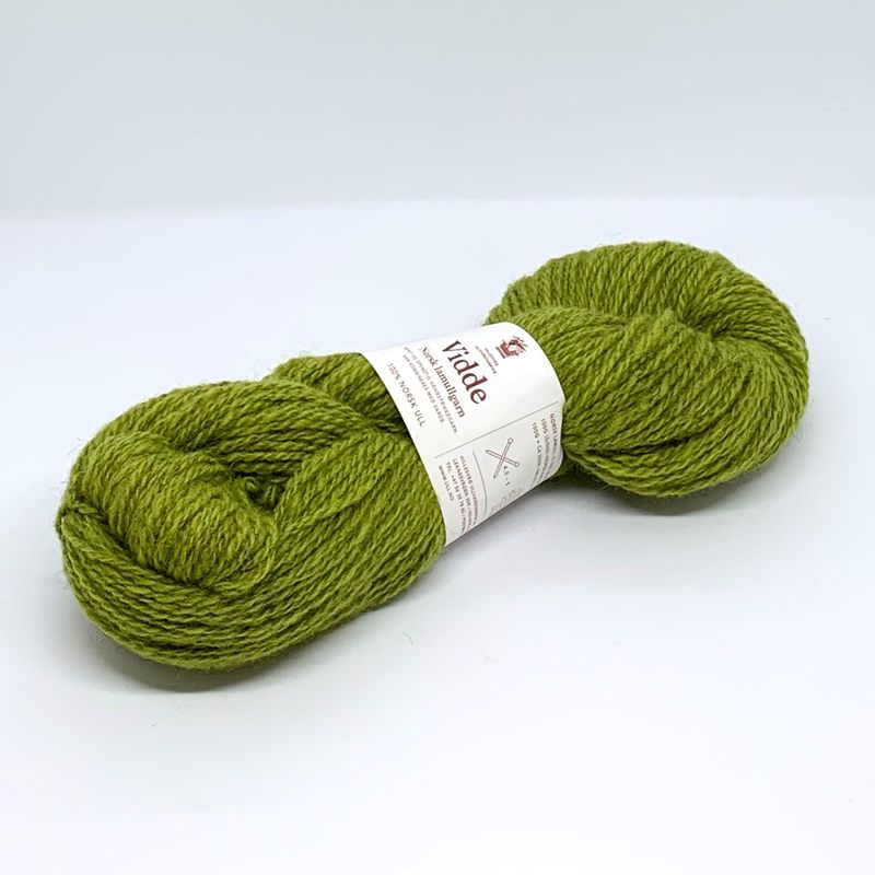 Vidde lamullgarn, limegrønn
