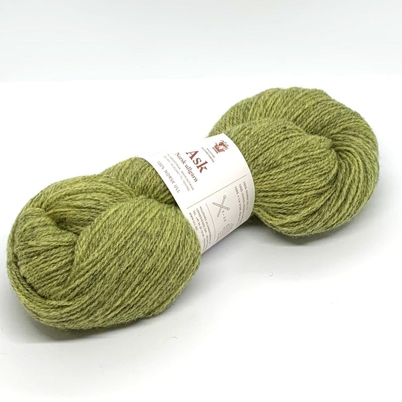 ASK 2TR. ULLGARN melert lys lime F. 6520