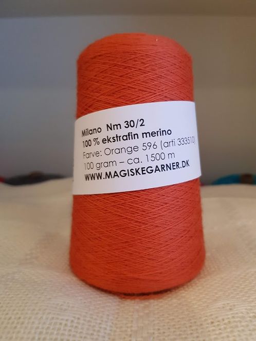 Main Image Merino ull 30/2 f. Orange 596 (UTGÅENDE)