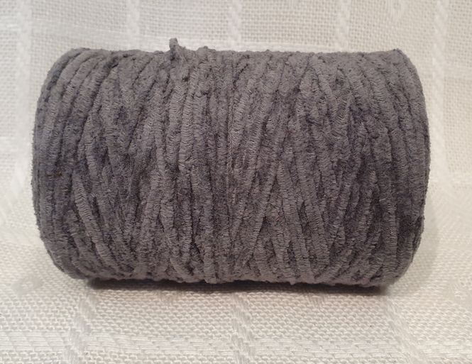 Hovedbilde Chenillegarn Lys grå