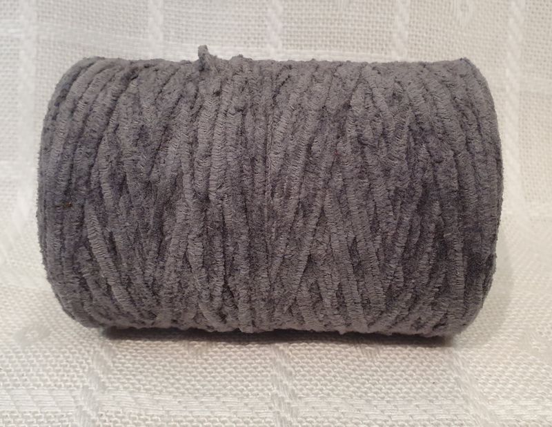 Chenillegarn Lys grå