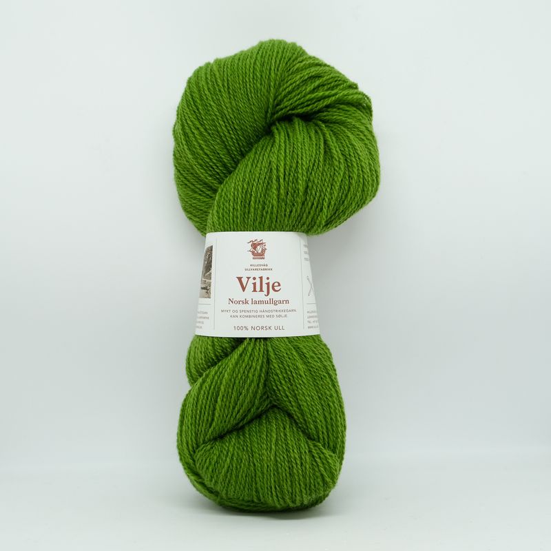 Vilje lamullgarn, grønn F.424