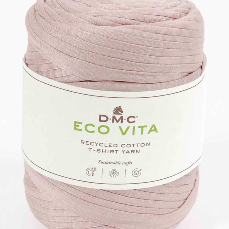 Eco Vita - Resirkulert t-skjorte garn/trikot garn f. 10 Nude