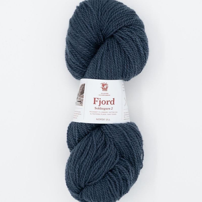Fjord sokkegarn 2, blågrå